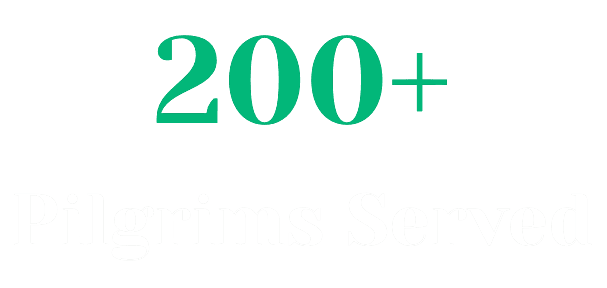 200+ Pilgrims Served